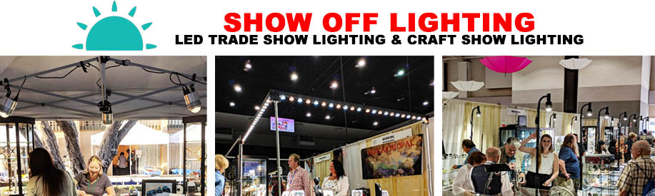 Trade show lighting and craft show lighting by Show Off Lighting