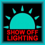 Show Off Lighting LED trade show lights logo