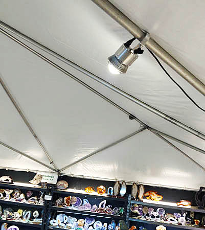 LED tent lights for trade show lighting & craft show lighting