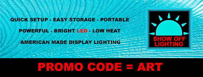 Promo code discount for LED craft show lighting & art show lighting