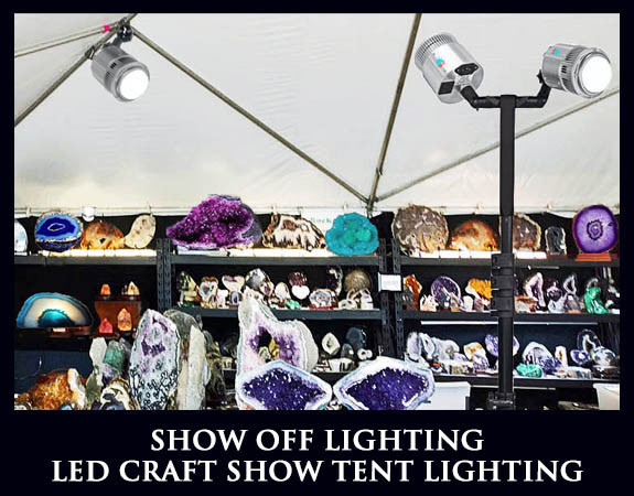 Amazing, quick setup, LED craft show tent lights
